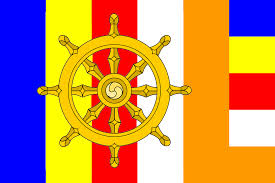 Dharma wheel with sgi colors